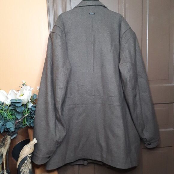 Michael Kors Men's size 3XLT Brown Wool Blend Coat - Picture 2 of 14